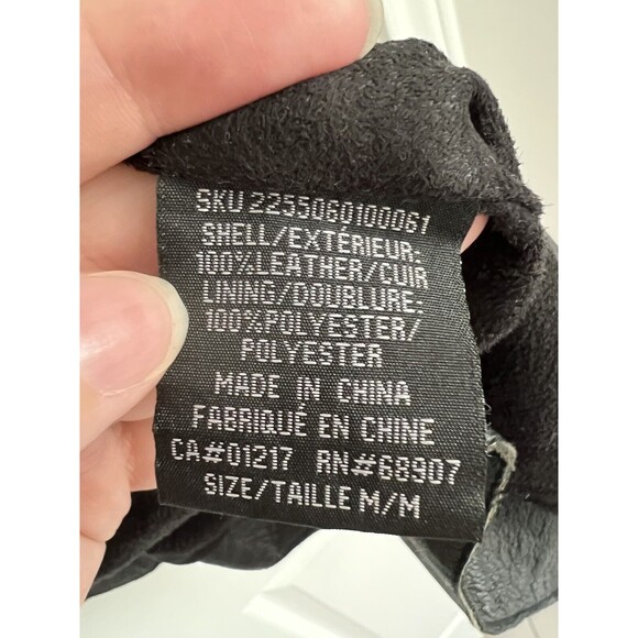 Le Chateau Womens Genuine Leather Moto Jacket Medium Black Asymmetrical Zipper - Picture 6 of 9